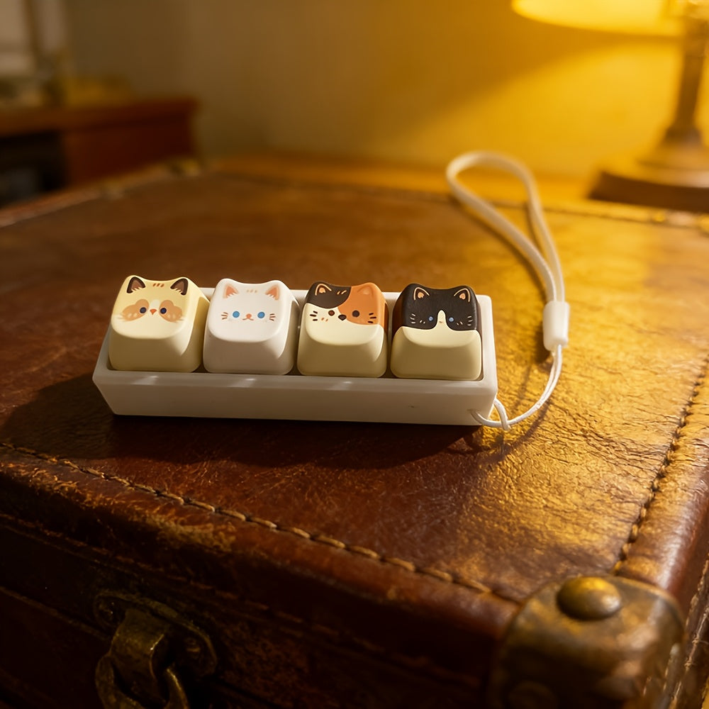 Cat Keyboard Keychain