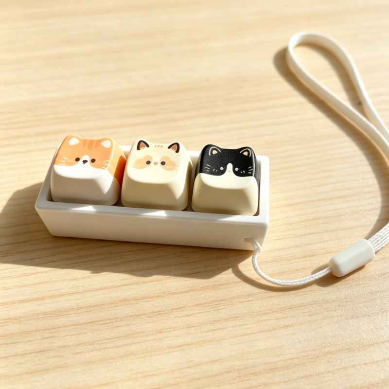 Cat Keyboard Keychain