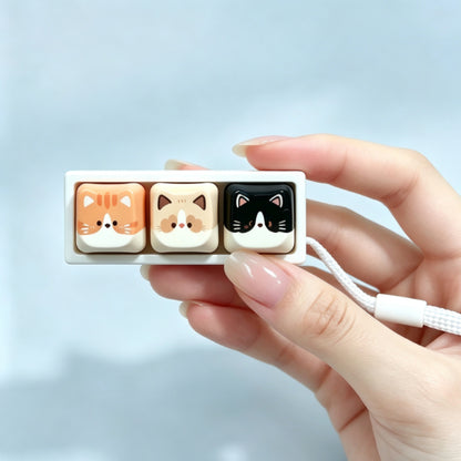 Cat Keyboard Keychain