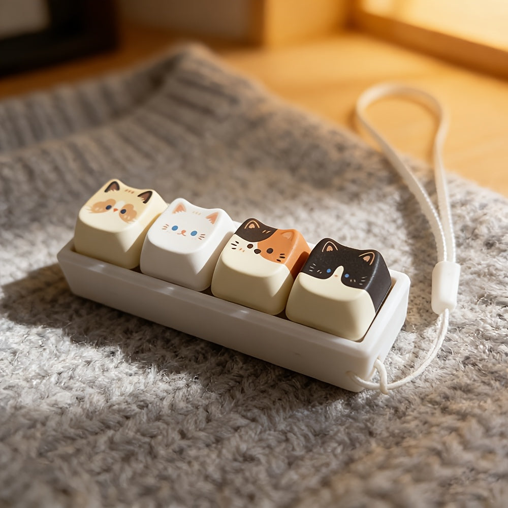 Cat Keyboard Keychain